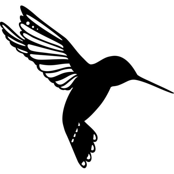 Silhouette stencil "Little Birdie" — Hobby Art Chemaco