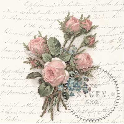 Salveta Vintage Buket Ruza Hobby Art Chemaco